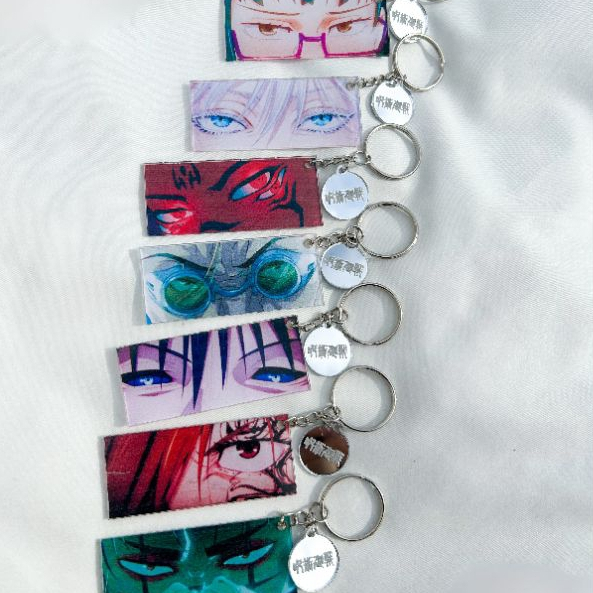 Chaveiro Personalizado Anime Jujutsu Kaisen Acrílico - Gojo Itadori Megumi Sukuna Nanami Toji Nobara - SOB ENCOMENDA