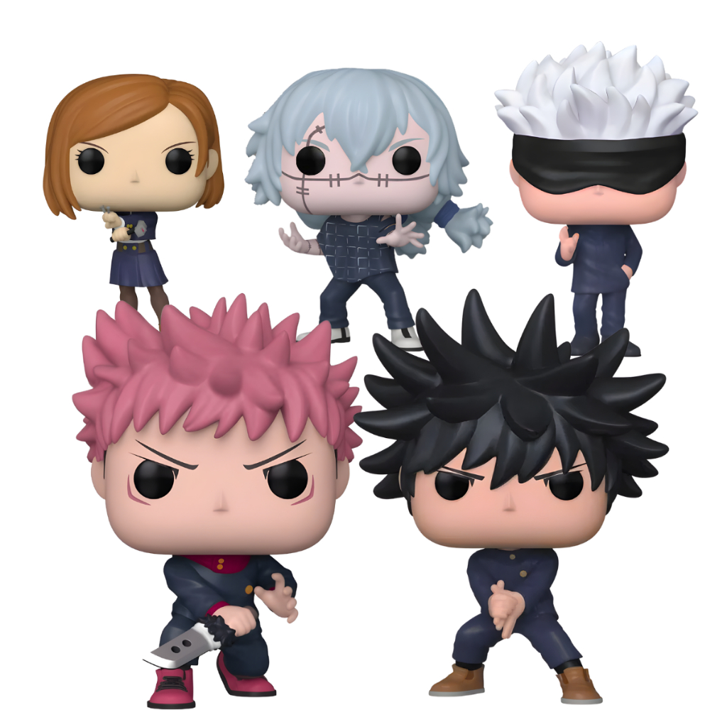 Bonecos Colecionáveis C/caixa - Jujutsu Kaisen - Yuji Itadori, Megumi Fushiguro, Nobara Kugisaki, Satoru Gojo,Mahito