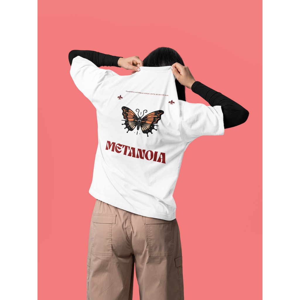 Camiseta Metanoia Rm 12:2 Unissex Cristã Streetwear 100% Algodão