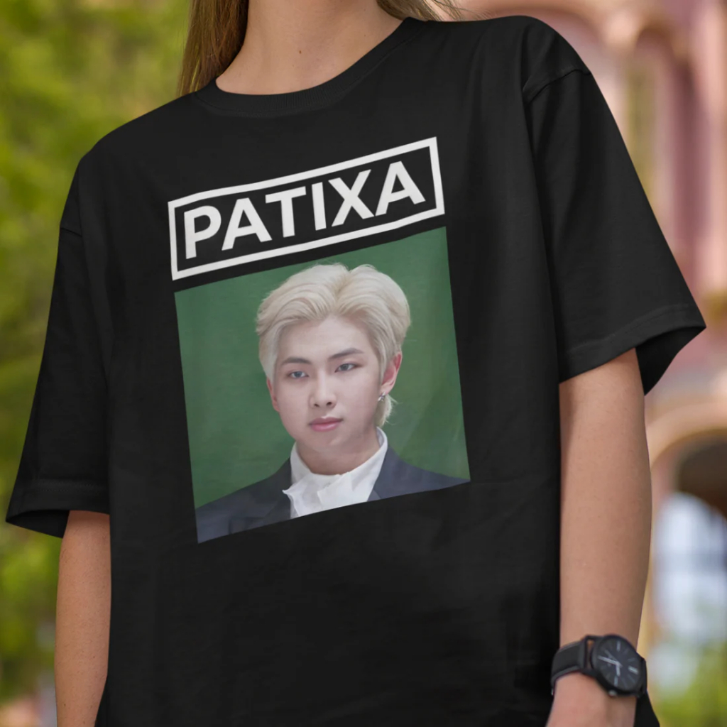 Camiseta \Unissex BTS RM Meme Camisa 100% Algodão