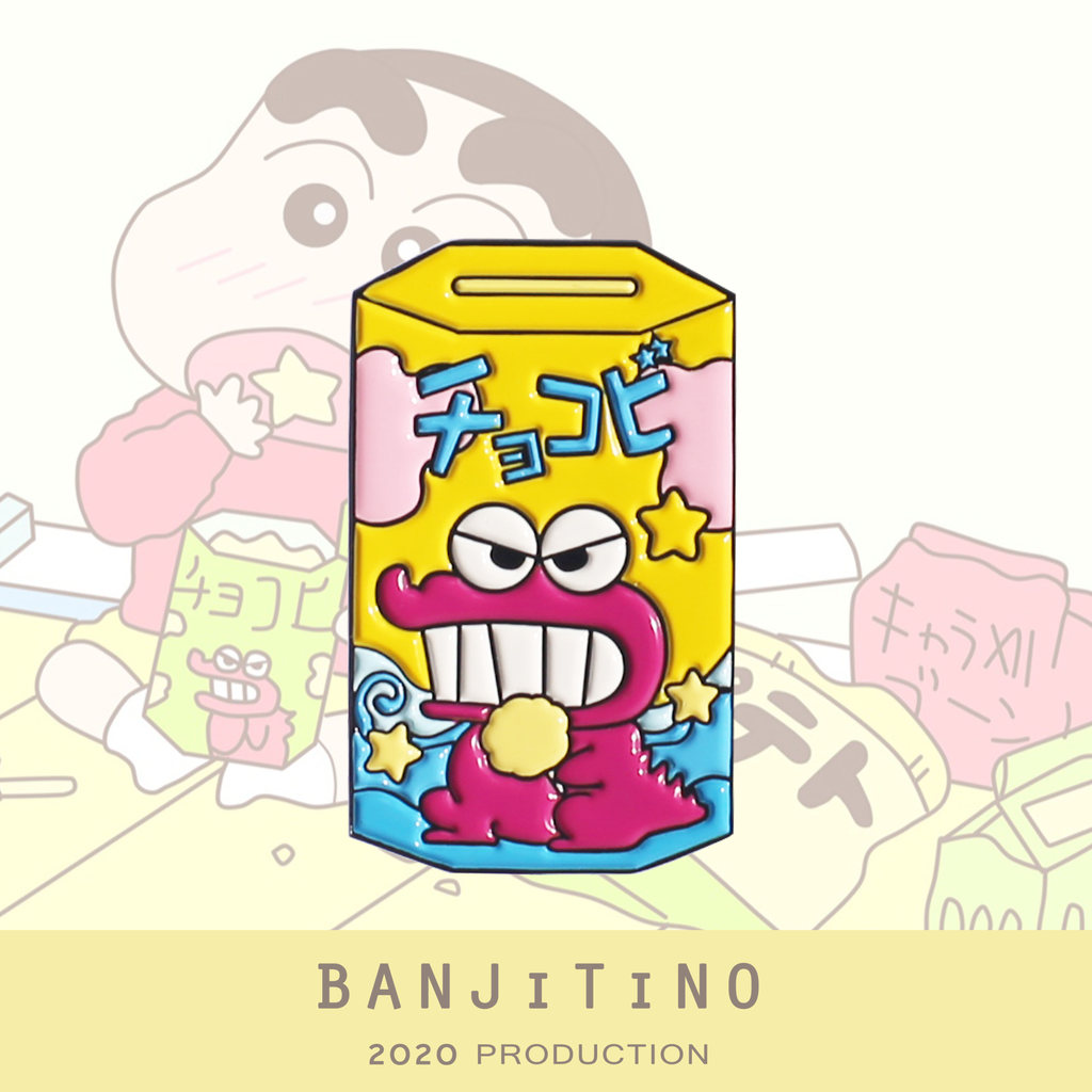 BANJITINO caseiro Crayon Shin-Chan emblema dos desenhos animados broche feminino bonito japonês ins na moda saco exclusi