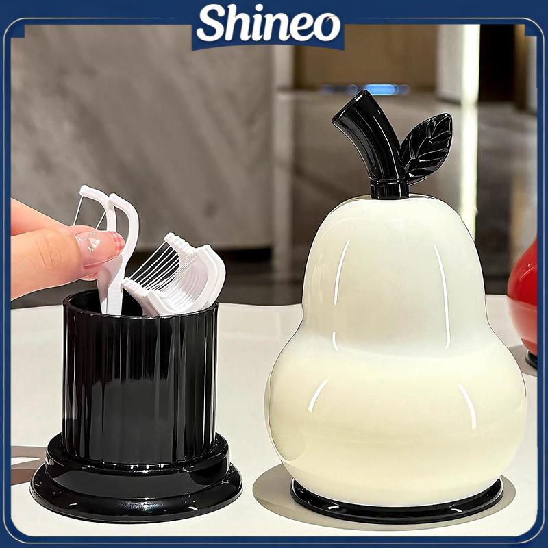 SHINE Luz Criativa Luxo Nova Caixa De Dente Cotonete De Algodão Doméstico Armazenamento De Fio Dental High-end Frasco De
