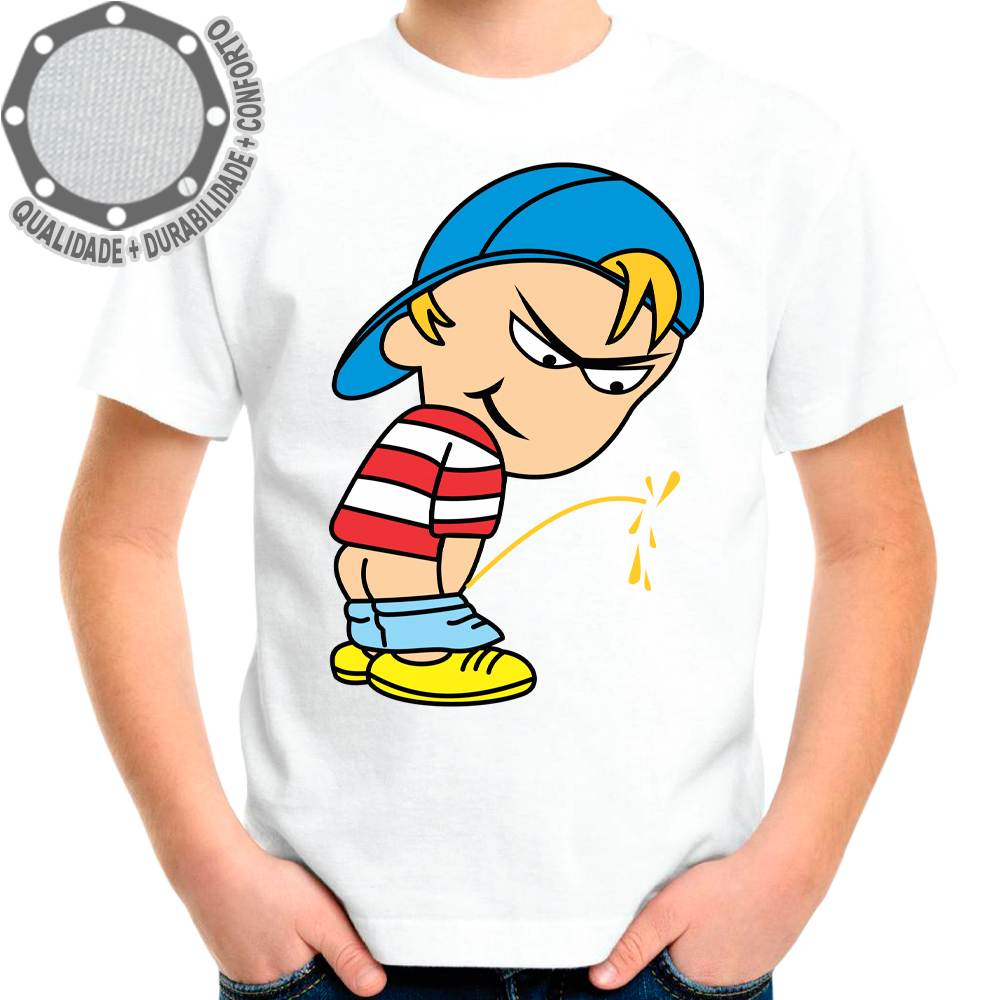 Camiseta Pee Boy Camisa Personalizada Infantil Juvenil Adulto Baby Look Plus Size