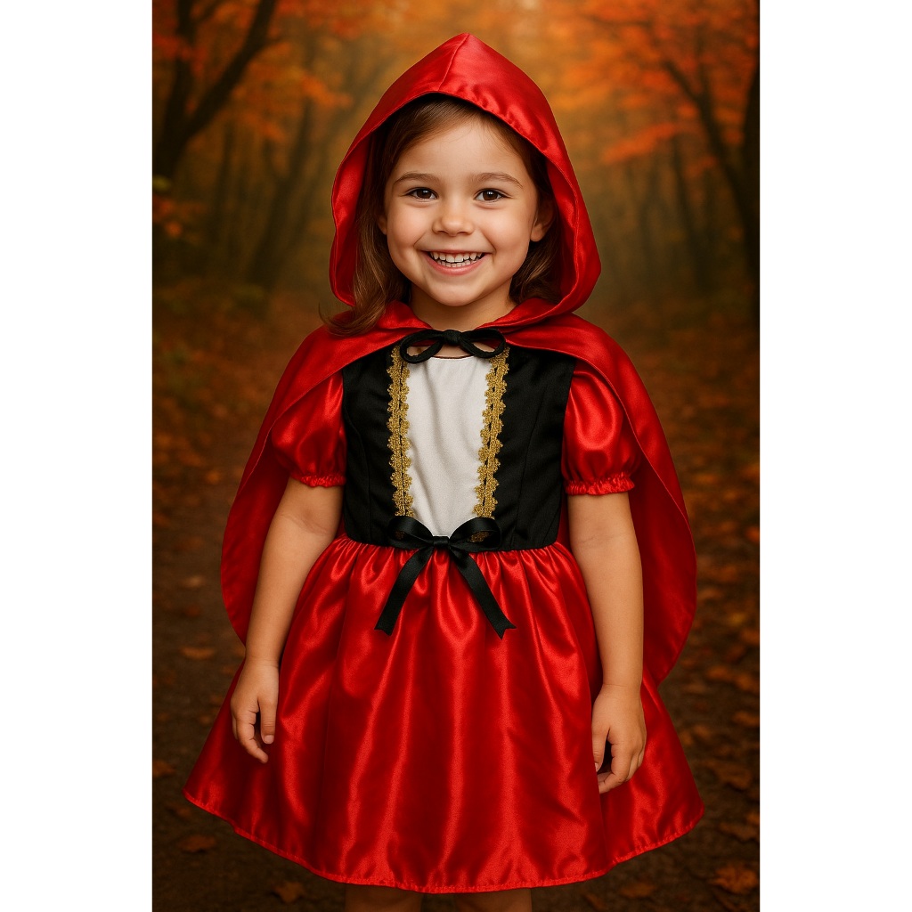 FANTASIA INFANTIL CHAPEUZINHO VERMELHO MENINA FESTAS ANIVERSARIOS CARNAVAL
