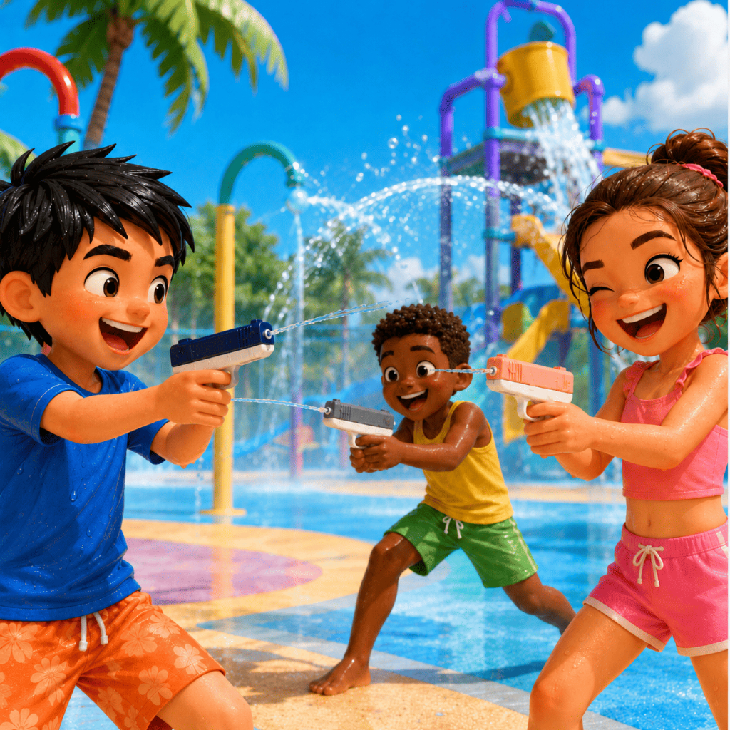 Lança Água para Crianças  – Ideal para Verão e Atividades ao Ar Livre💦☀️