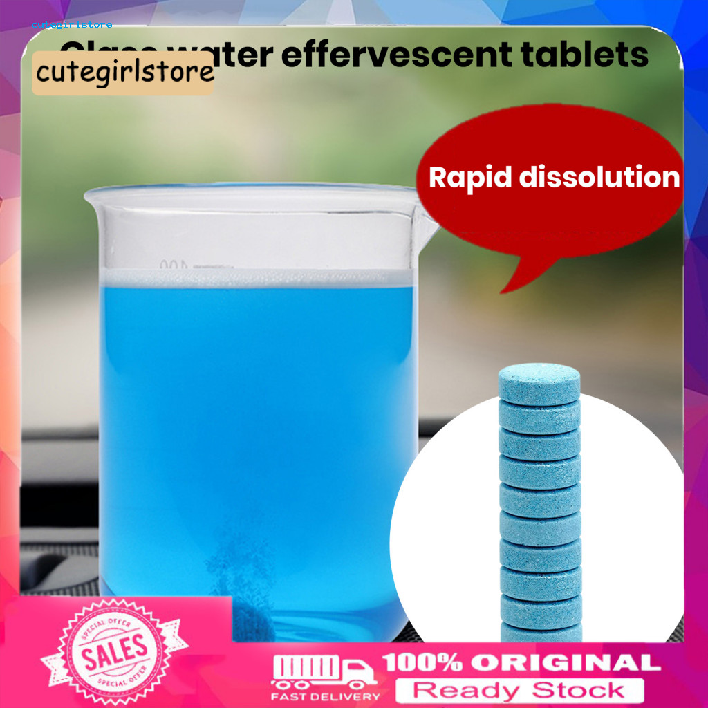 Car Windshield Washer Window Effervescent Tablets 10/20/40 Pcs Auto Glass Cleaner Super Concentrated Fluid for Streak-fr