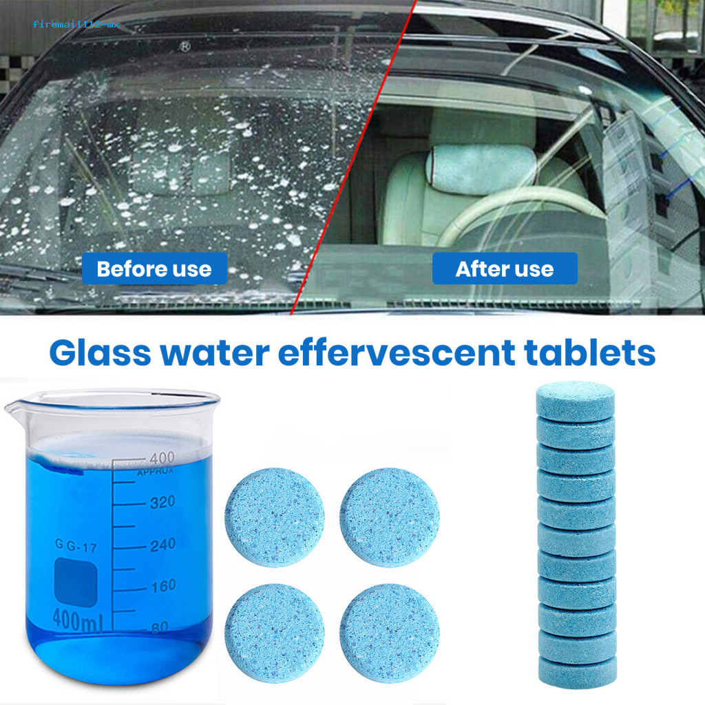 Car Windshield Maintenance Tablet Glass Solid Wiper 10/20/40 Pcs Auto Cleaner Effervescent Tablets Super Concentrated Wa