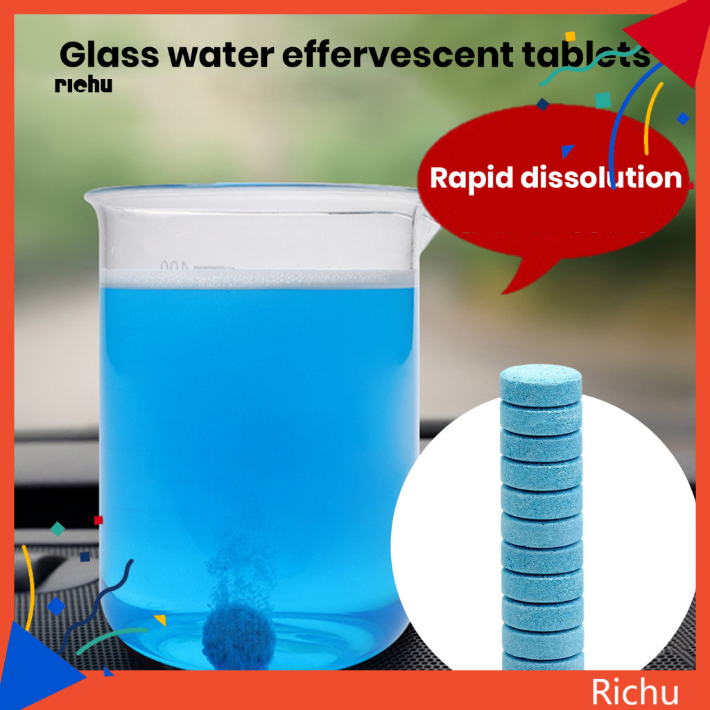 Glass Solid Wiper Tablet Car Window Effervescent Tablets 10/20/40 Pcs Auto Cleaner Super Concentrated Windshield Washer