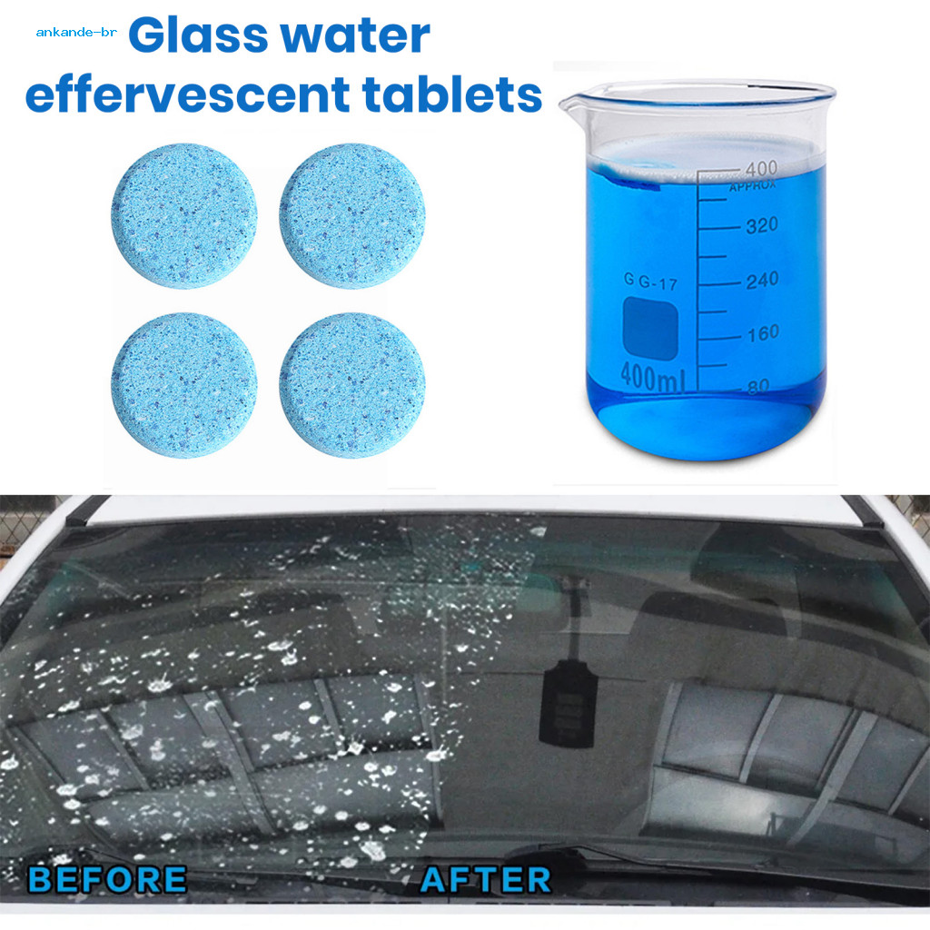 Car Windshield Cleaner Easy-to-use 10/20/40 Pcs Auto Glass Effervescent Tablets Super Concentrated Washer Fluid for Stre