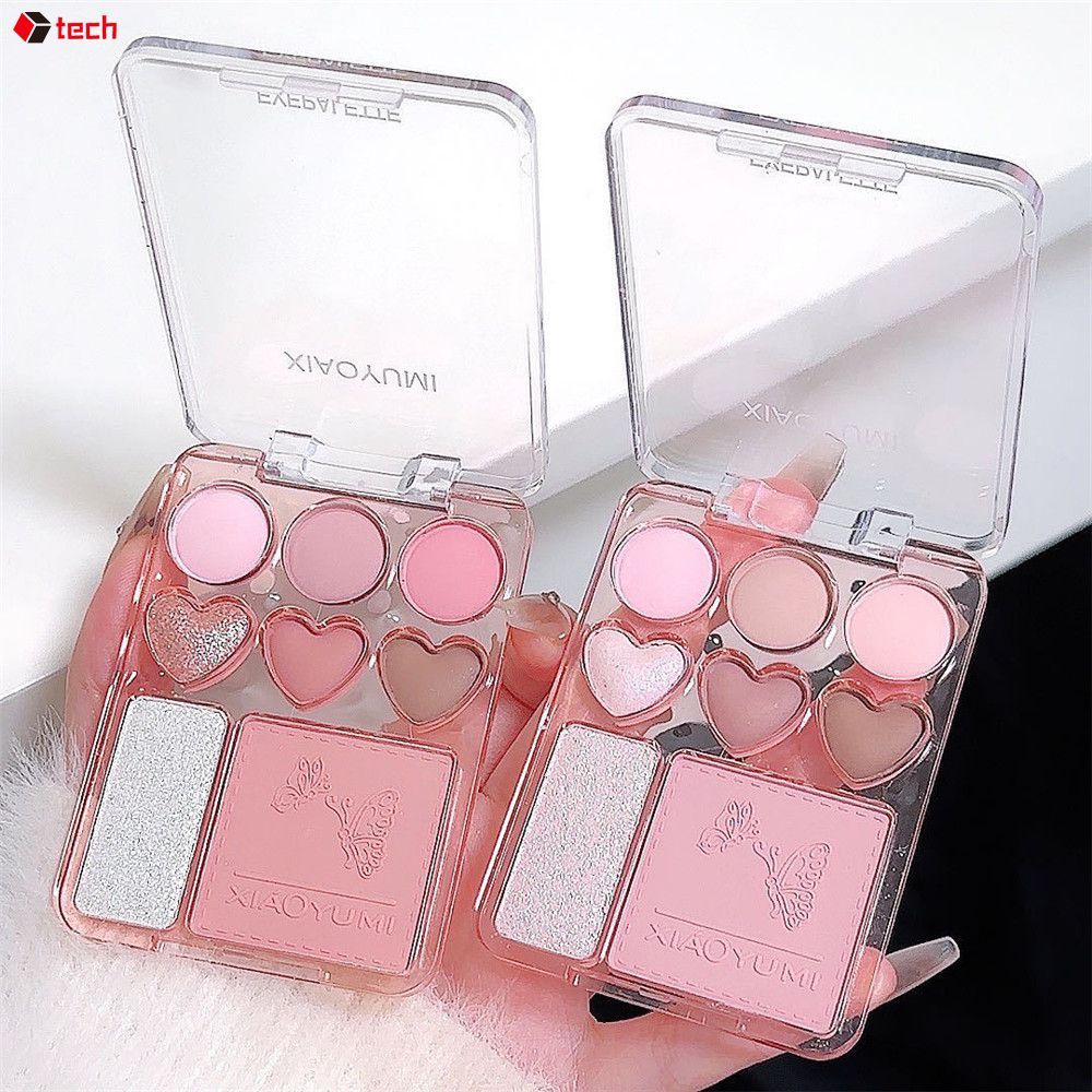 Sombra para Olhos Multicolorida XIAOYUMI, Fácil de Misturar, Maquiagem de Beleza, Sombra Iluminadora da Moda,
