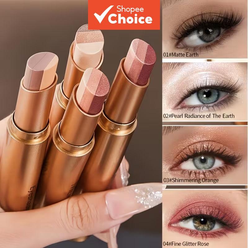 Caneta Sombra Multicolorida 3,5g – Leve, Portátil, Longa Duração, Alta Fixação, Visual Natural para o Dia a Dia