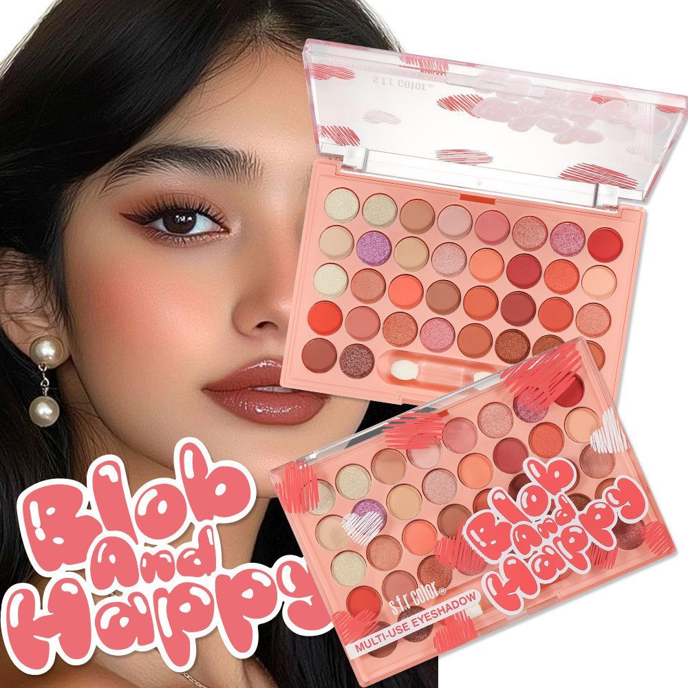 Paleta de sombras de olhos rosa multicolorida, com efeito matte e perolado, da S.F.R, direto do fabricante, com cores vi