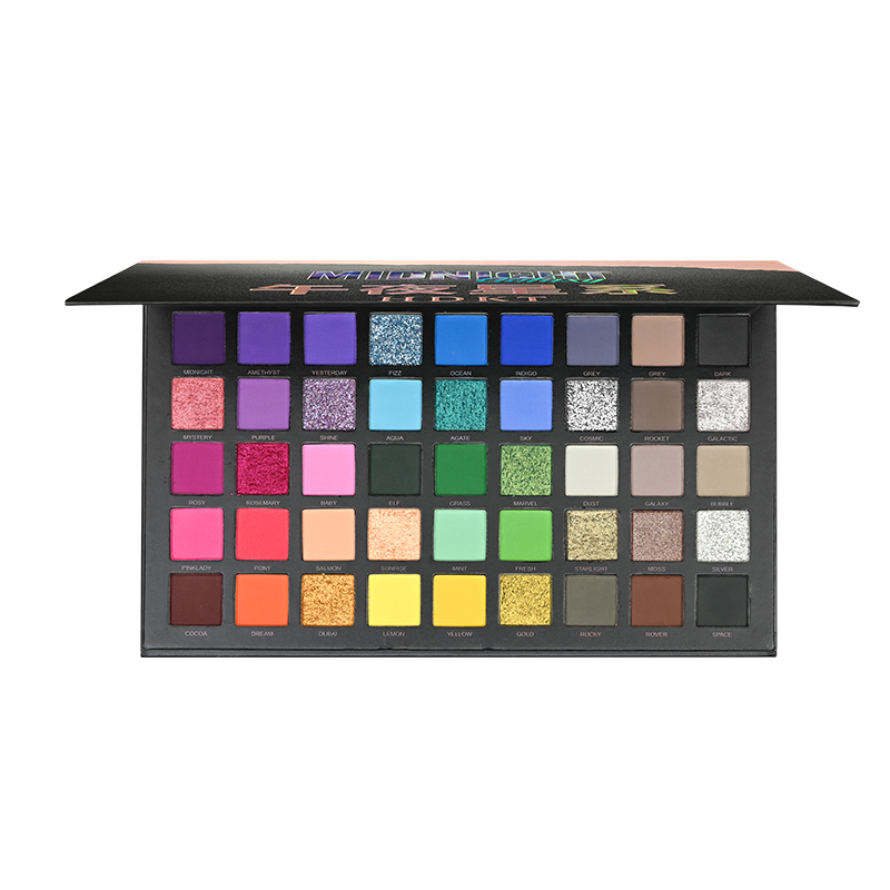 Paleta de sombras HDKT45 multicolorida – Brilho e opaco, maquiagem para palco e apresentações, cores macaron dopamina