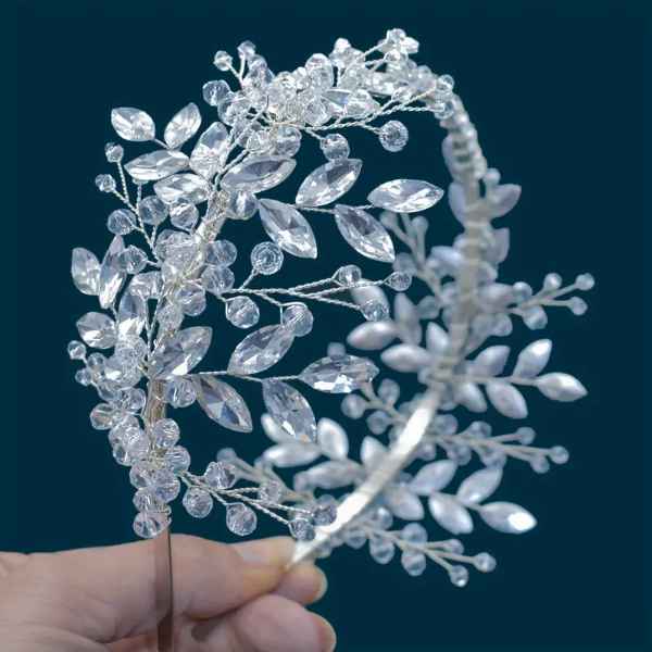 Tiara de Cabeça de CRISTAL Casamento para Noiva Acessórios de Cabelo de Rhinestone para Festa de Formatura e CASAMENTOS