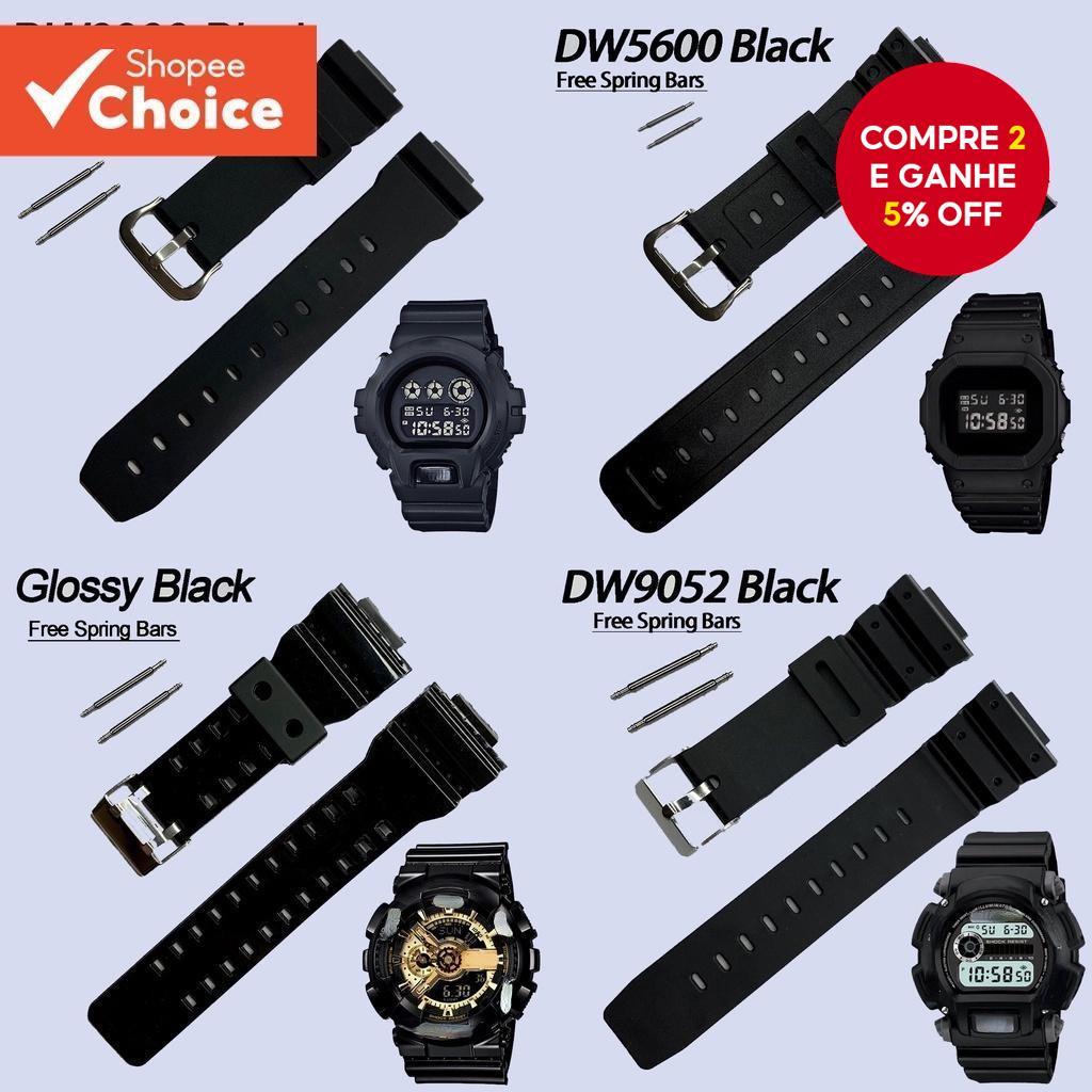 Substituição De Pulseira De Relógio casio De Borracha original Para Série G-Shock DW5600-9052 : Relógios Com Absorção De