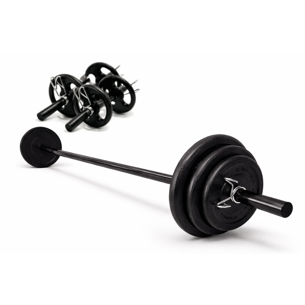 Kit Completo Body Pump + Barra De Mão E 20kg De Anilhas Embo