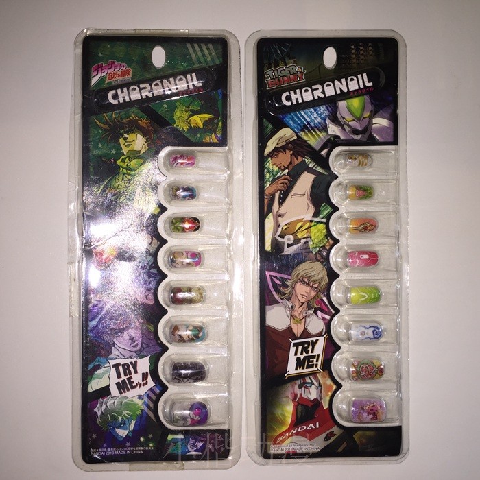 Jojojo Bizarre Adventure Lenda de Amigos Heróis Tigre e Coelho Eu Sou Britney Doce Anjo Mágico Adesivos de Unhas