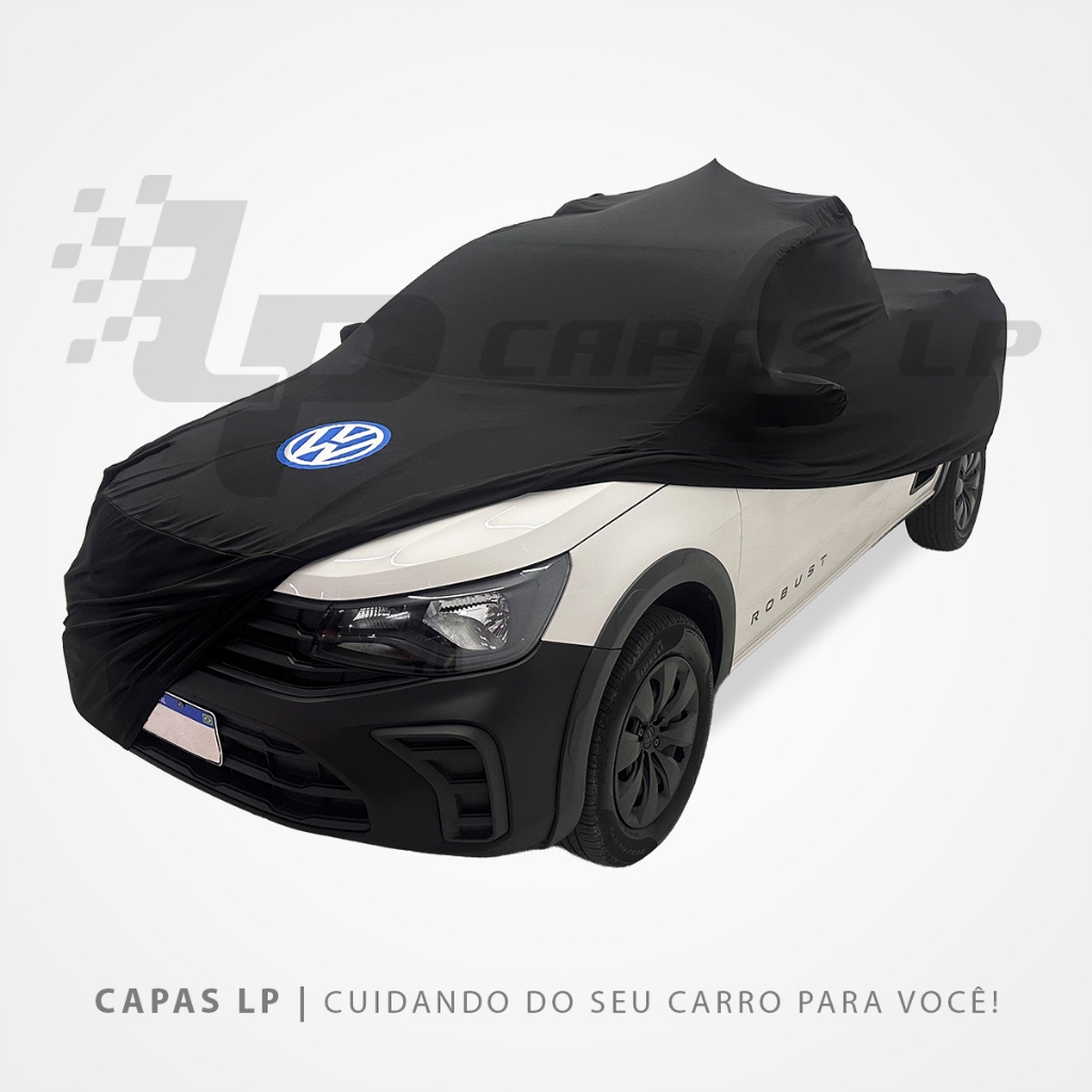 Capa Para Saveiro G5 G6 G7 Cabine Simples Tecido Cor Preta Lycra Capas Lp