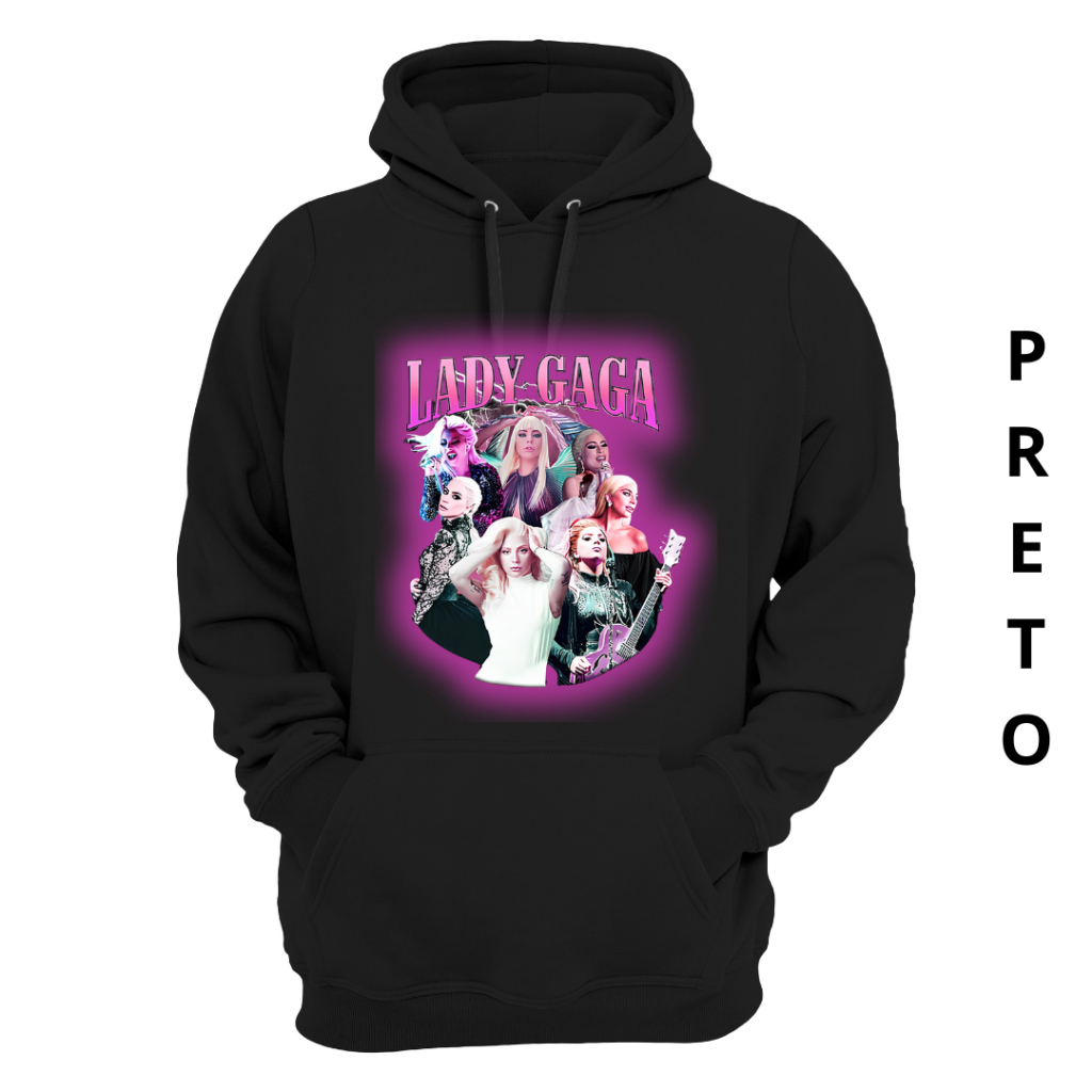 Moleton Unissex Lady Gaga Blusa De Frio Envio Rapido