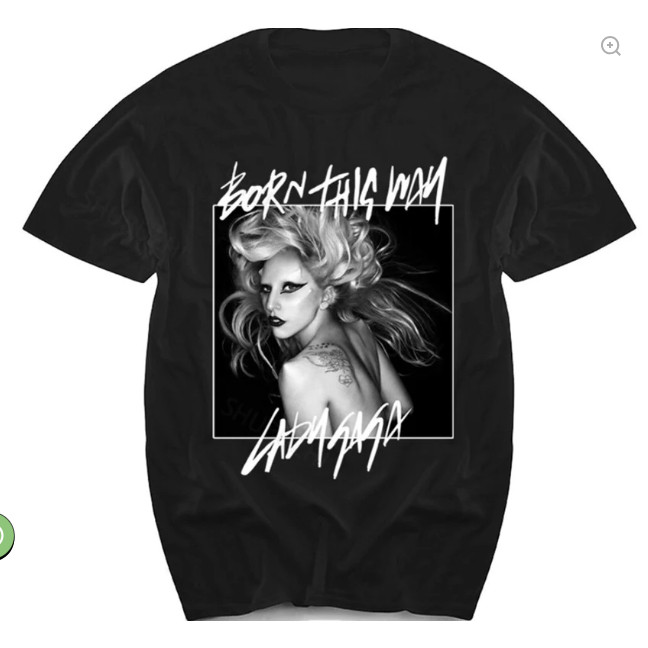 Camiseta Lady Gaga Cantora Pop Born This Way Camisa Unissex Lançamento