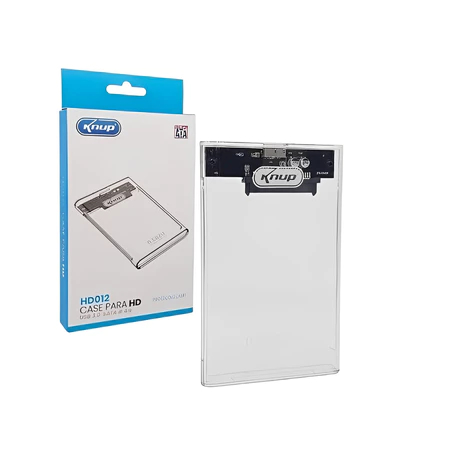Case Transparente para HD SATA 2.5 USB 3.0 4TB 5Gbps Compatível com SATA