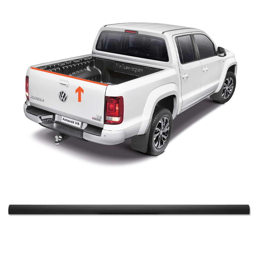 Borracha Vedação Protetor Borda Tampa Traseira Cacamba Amarok 2010 até 2022