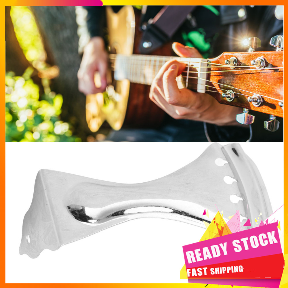 Gfgfgfgg LiebeWH Ressonador Guitar Tailpiece 4 Cordas Durável Bent Bridge Substituição Melhora Sustentação e Volume