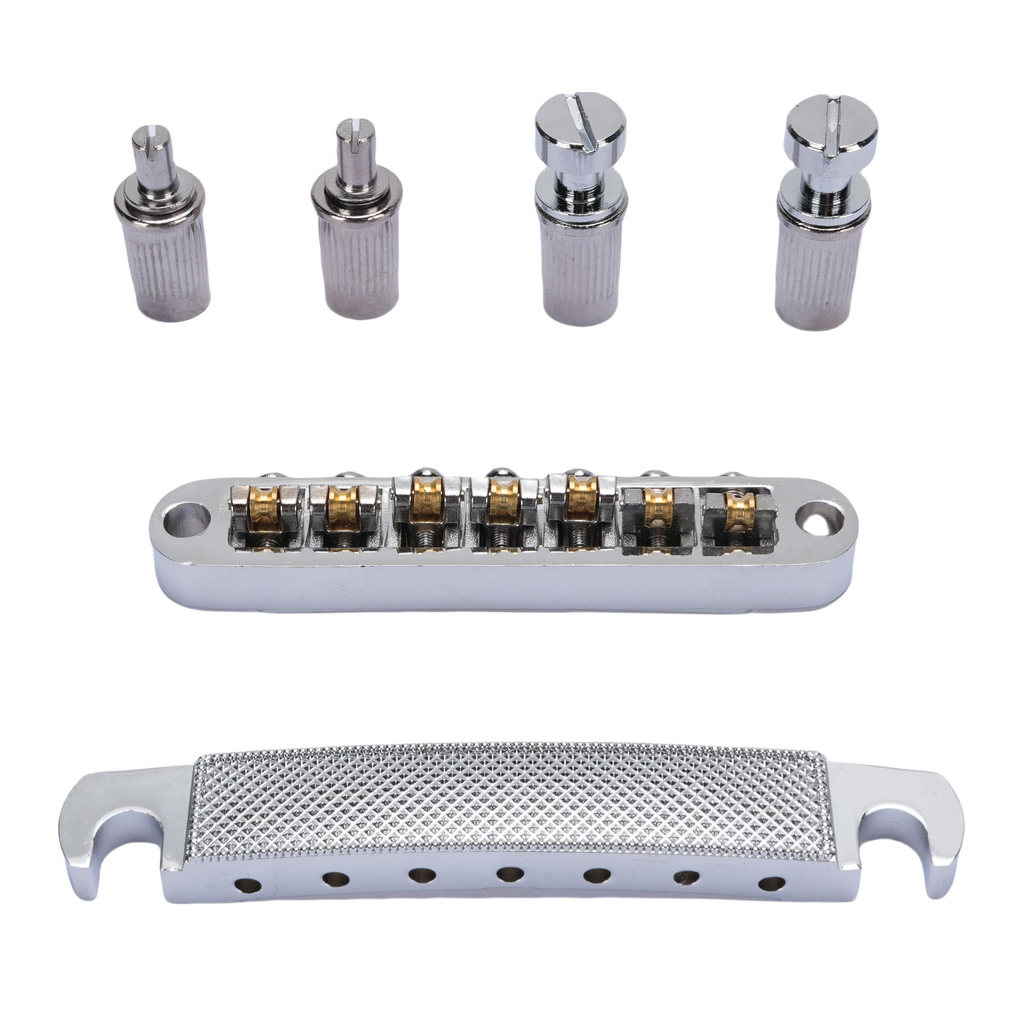 andobr Bridge Stop Bar Tailpiece Combo Substituição Para LP SG 7 Cordas Guitarra Elétrica Tune O Matic Style