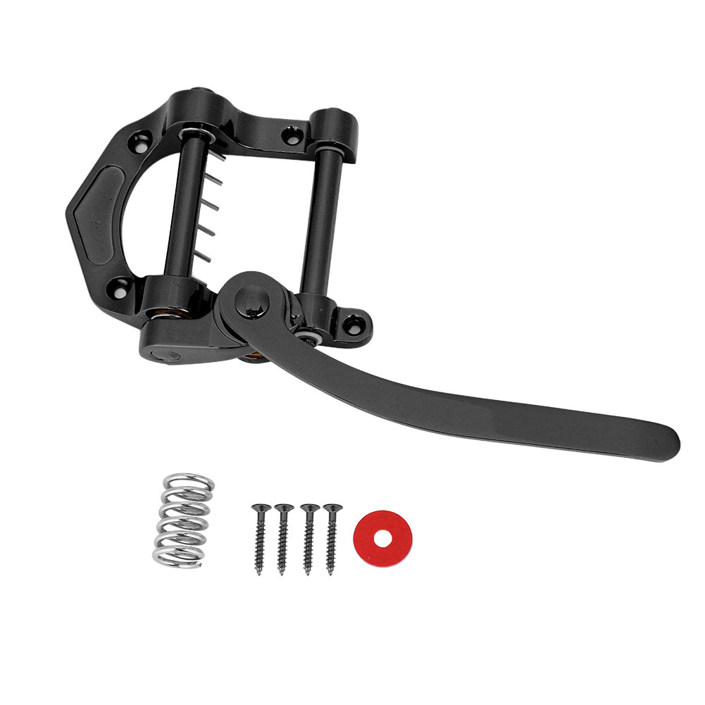 wohobr Vibrato Tailpiece Tremolo Para Guitarras SG LP Jazz Acessório De Instrumento Musical (Preto)