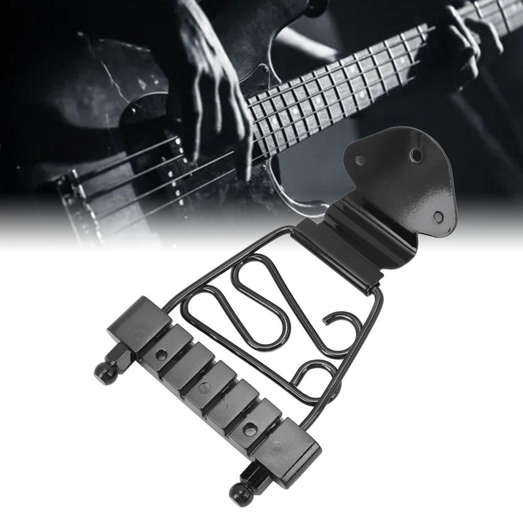 HUIOP Metal Guitar Trapézio Tailpiece Altura Ajustável Substituição Ideal com Parafusos Incluídos para Guitarras Jazz