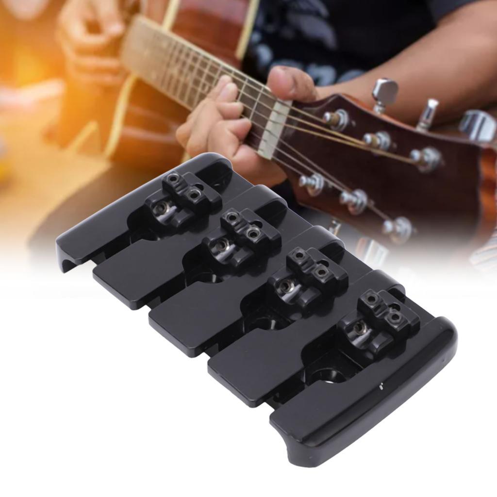 Daconovo guitarra ponte metal tailpiece instrumento conjunto kit para baixo preto