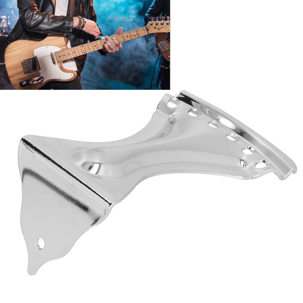 lilystudio.br-SIP-TW Guitarra Tailpiece Metal Material Cor Prata Acessórios de ponte de 6 cordas com parafuso de