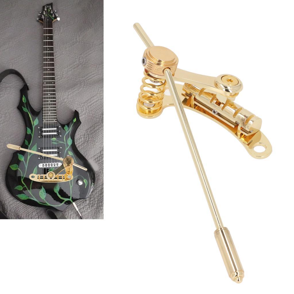 lilystudio.br-SIP-TW Guitar Tailpiece Tremolo Substituição Cor Dourada Liga de Alumínio Barra de Parada de Ponte