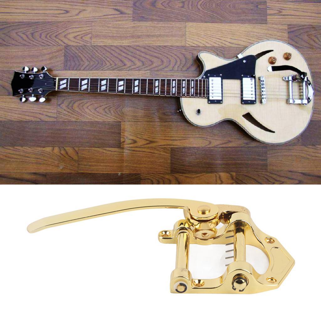 Guitarra de cobre Tremolo Vibrato Tailpiece para guitarras SG LP Jazz com alça ajustável 150 mm de comprimento 4