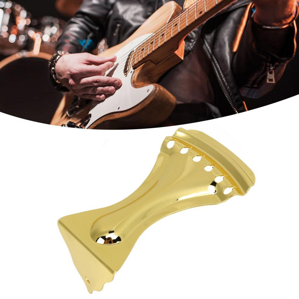 auditday-BR Guitar Tailpiece Ponte de 6 Cordas Liga Fácil Afinação Instrumento Acessório para Manutenção