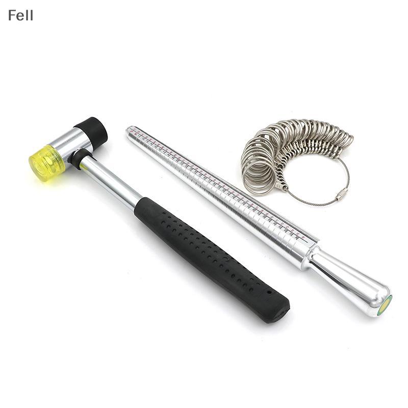 [Fel] Tamanho Do Anel Medidor De Dedo Mandril Medida De Dimensionamento Ferramenta Padrão sti metal Venda Quente