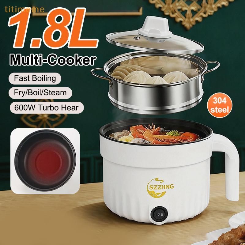 tr Mini Panela De Arroz Com Vaporizador Pequena Quente Não Sti Multil Lutuan Ng Kanin 1.8L Barata Aquecimento Elétrico s