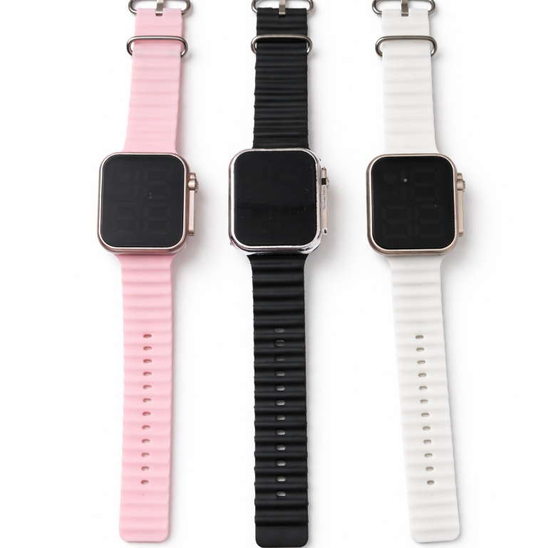 Relógio Digital Com Pulseira De Silicone Esportivo Ou Casual  Unisex