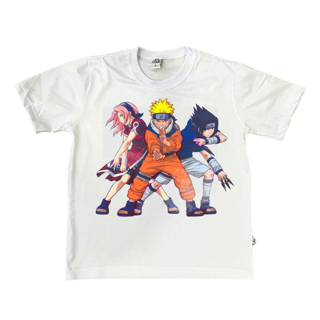 Camisete Personalizada tema Naruto, Sasuke e Sakura