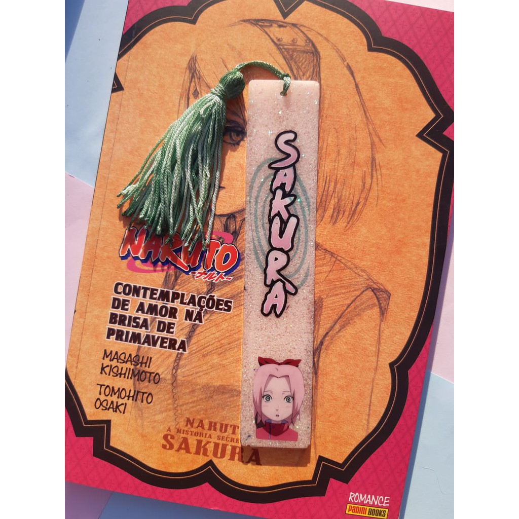 Marca página de resina- Sakura (Naruto)