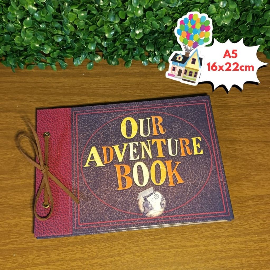 Mini álbum para Fotos - Scrapbook Up Aventuras - A5 16x22cm com BRINDE