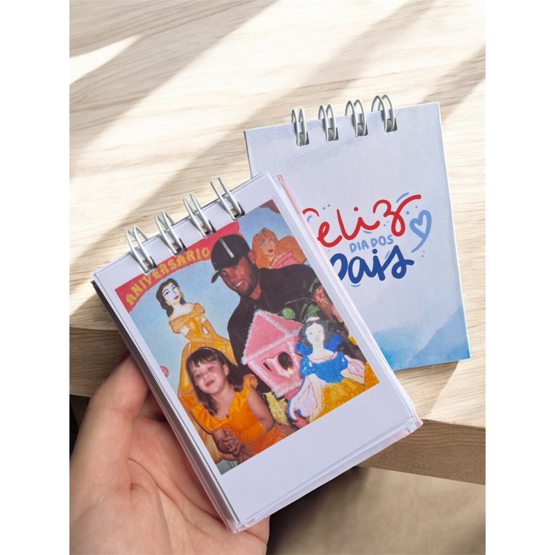 Mini álbum de Fotos Personalizado – Presente Criativo para Pai, Dia dos Pais e Outras Datas