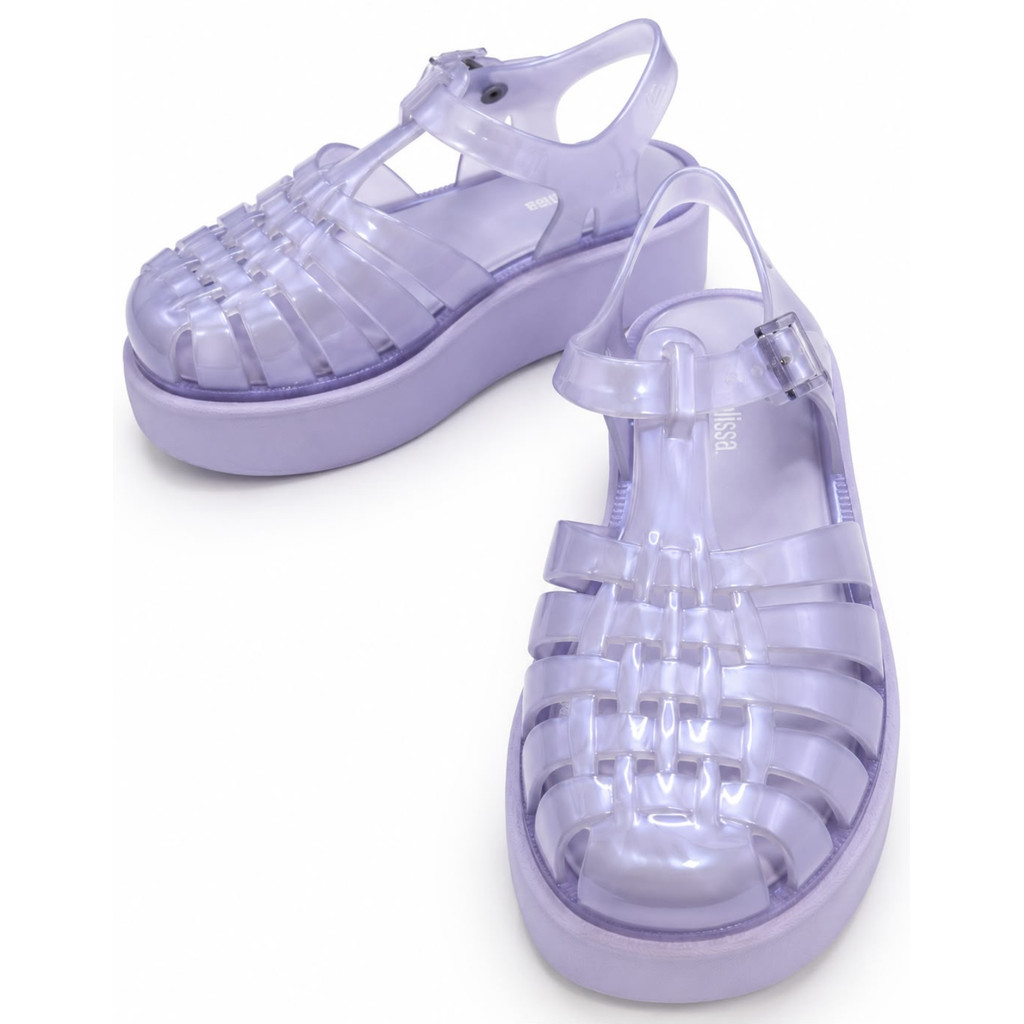 Melissa Possession Platform Sandália Infantil Fisherman Tiras Trançadas com Fivela Original