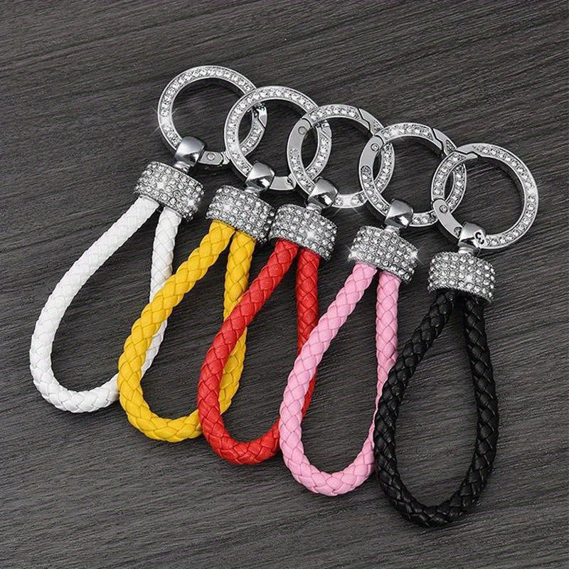 1pc Chaveiro De Carro Anti Perdido Feminino E Masculino universal Dourado Prateado Multicolorido Opcional Corrente Assen