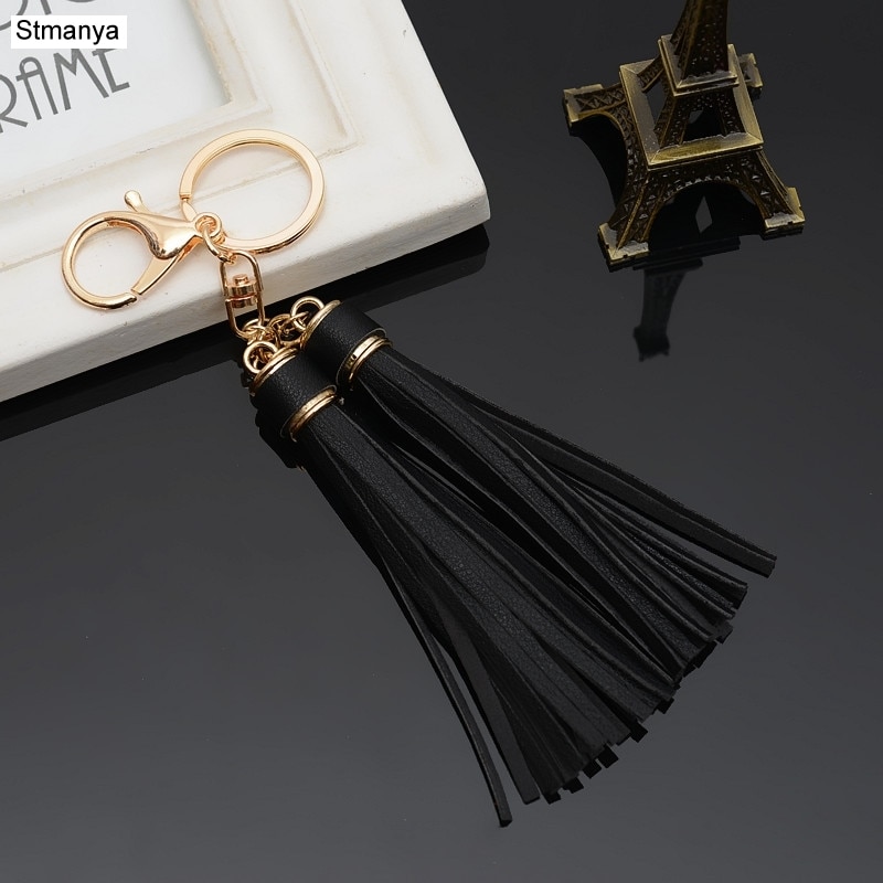 High Grade Chaveiro Cl Ssicas Dupla Borla Chave Do Carro Anel De Boa Qualidade Saco Pingens De Moda Feminina Keychain