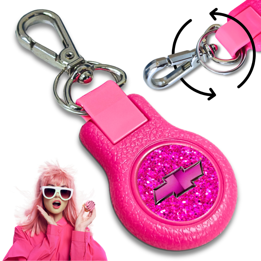 Chaveiro Chevrolet Carro Rosa Resina Pingo Ruby Automotivo Feminino