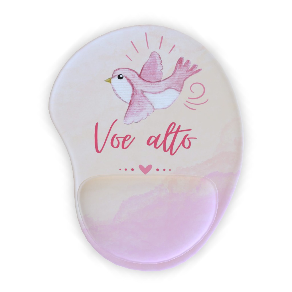 Mousepad com Apoio de Pulso Voa Alto, Acessório Informática Computador