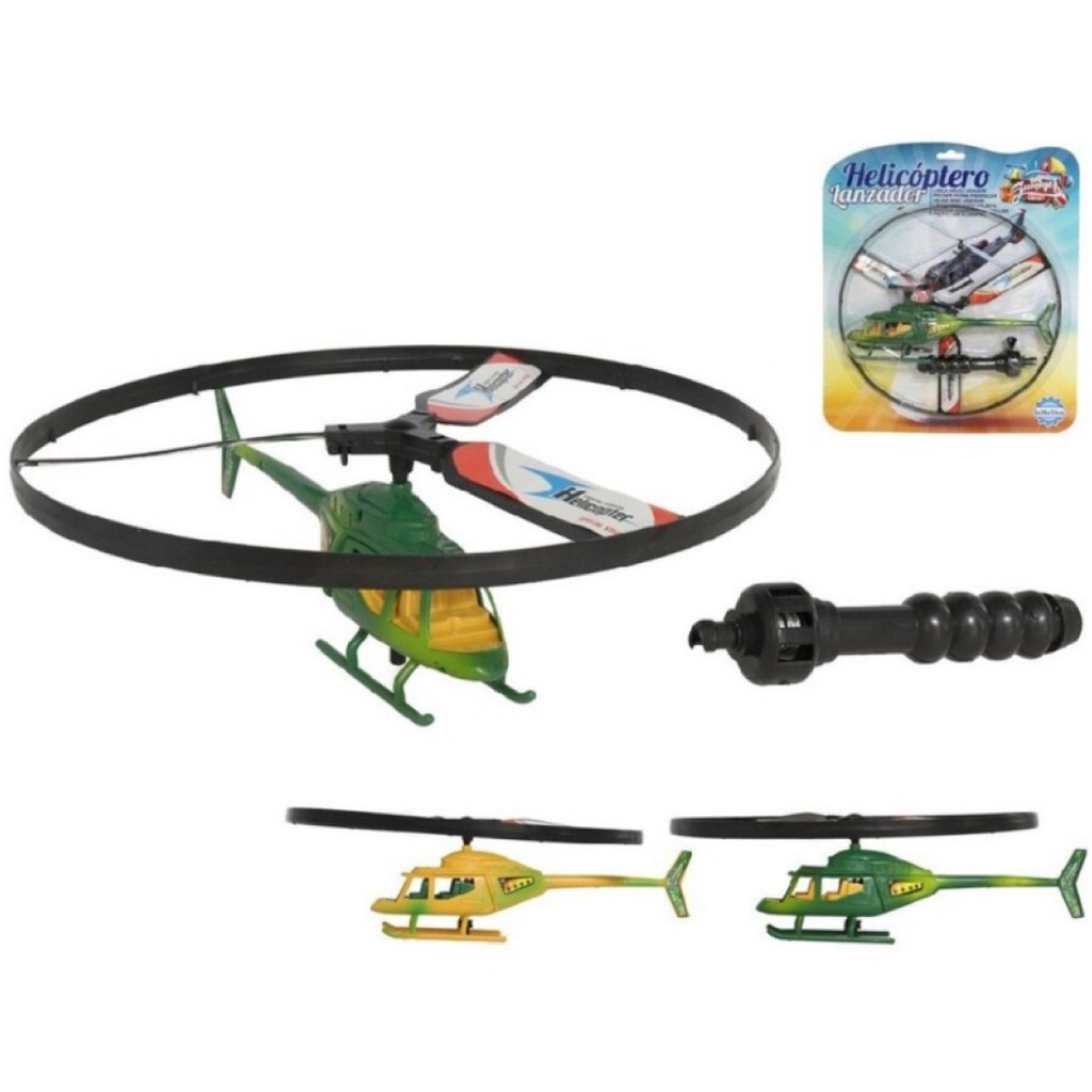 Helicóptero de Brinquedo com Lançador à Corda – Voa Alto e Diverte Crianças