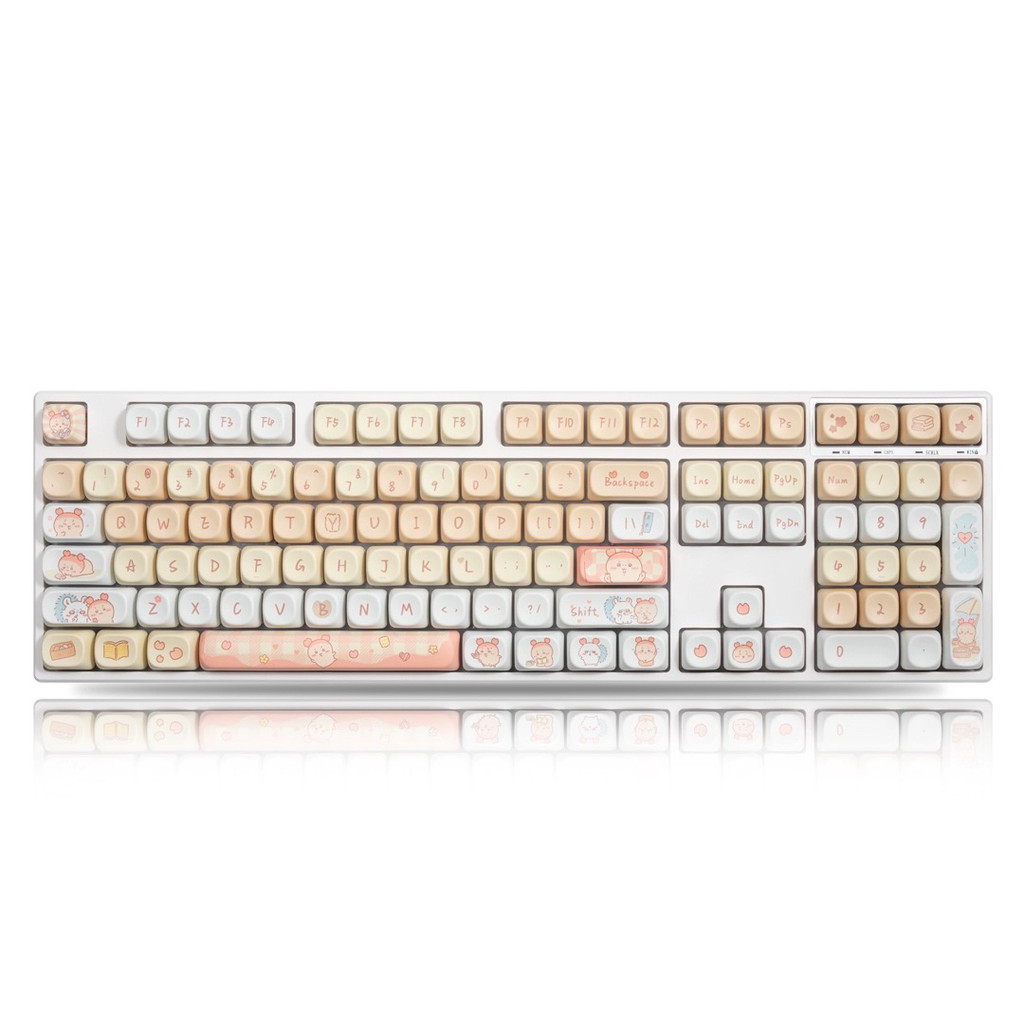 Pbt Keycap moa Artesanato de sublimação com tema de animação altamente fofo adequado para 108 98 87 75 68 teclas