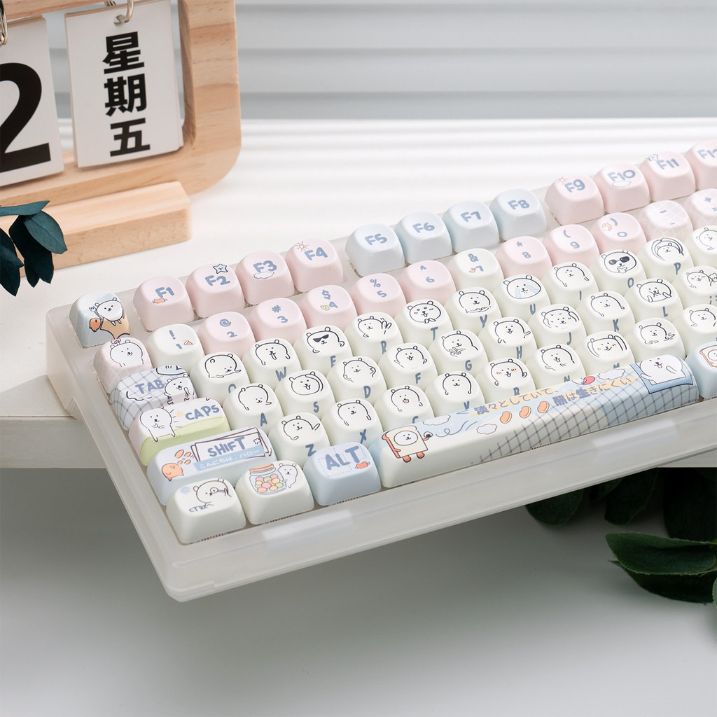 MOA Altura PBT Sublimação Menina Urso Fofo Adequado para ZH980 hi75 k99 68 98 87 etc.